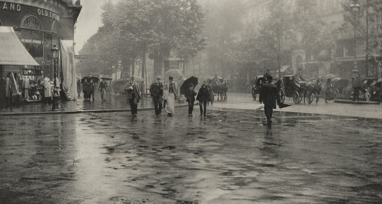 Un día lluvioso en el bulevar — París de Alfred Stieglitz
