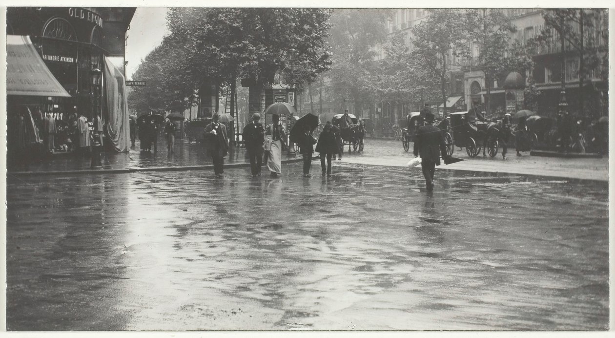 Un día lluvioso en el bulevar, París de Alfred Stieglitz
