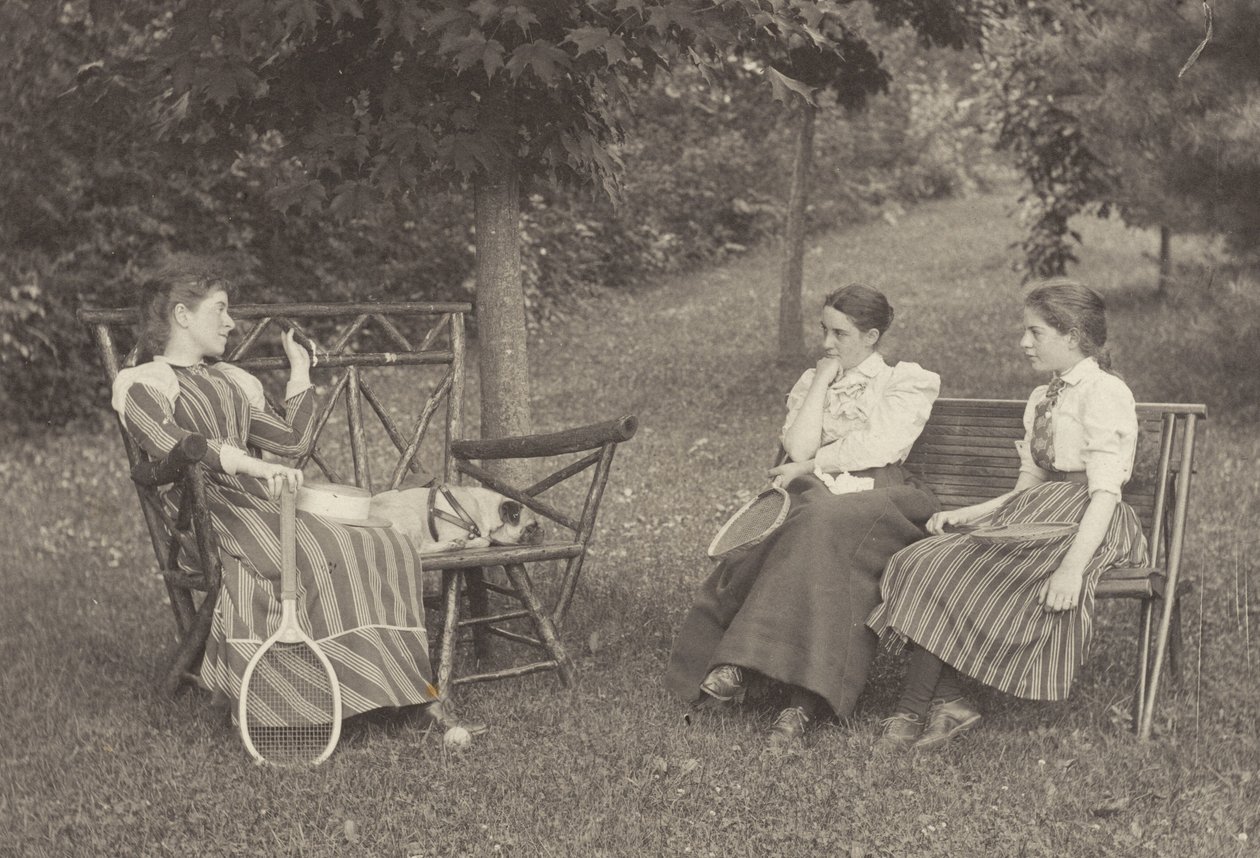 Emmy Obermeyer, Agnes Stieglitz y Flora Small en Oaklawn de Alfred Stieglitz