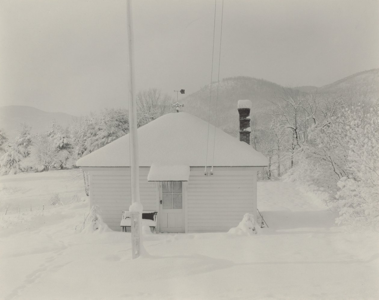 La primera nevada y la casita de Alfred Stieglitz