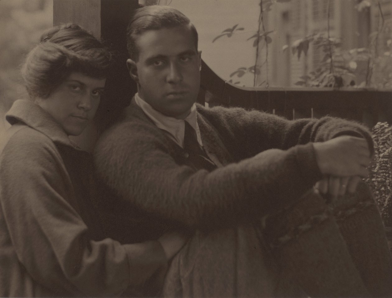 Kitty Stieglitz y Edward Stieglitz de Alfred Stieglitz