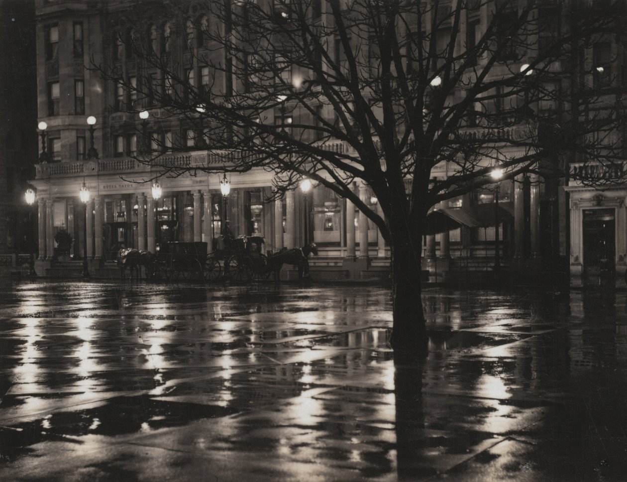Noche - Nueva York de Alfred Stieglitz