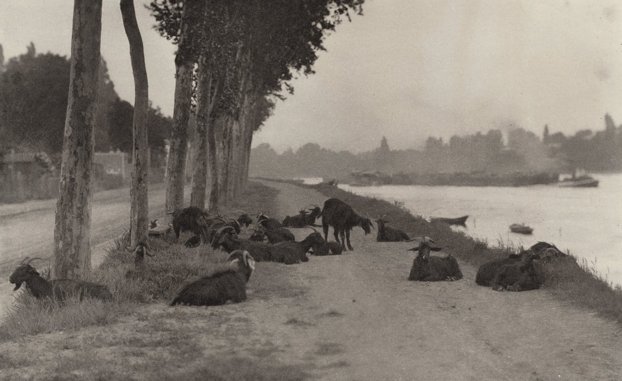 En el Sena - cerca de París de Alfred Stieglitz