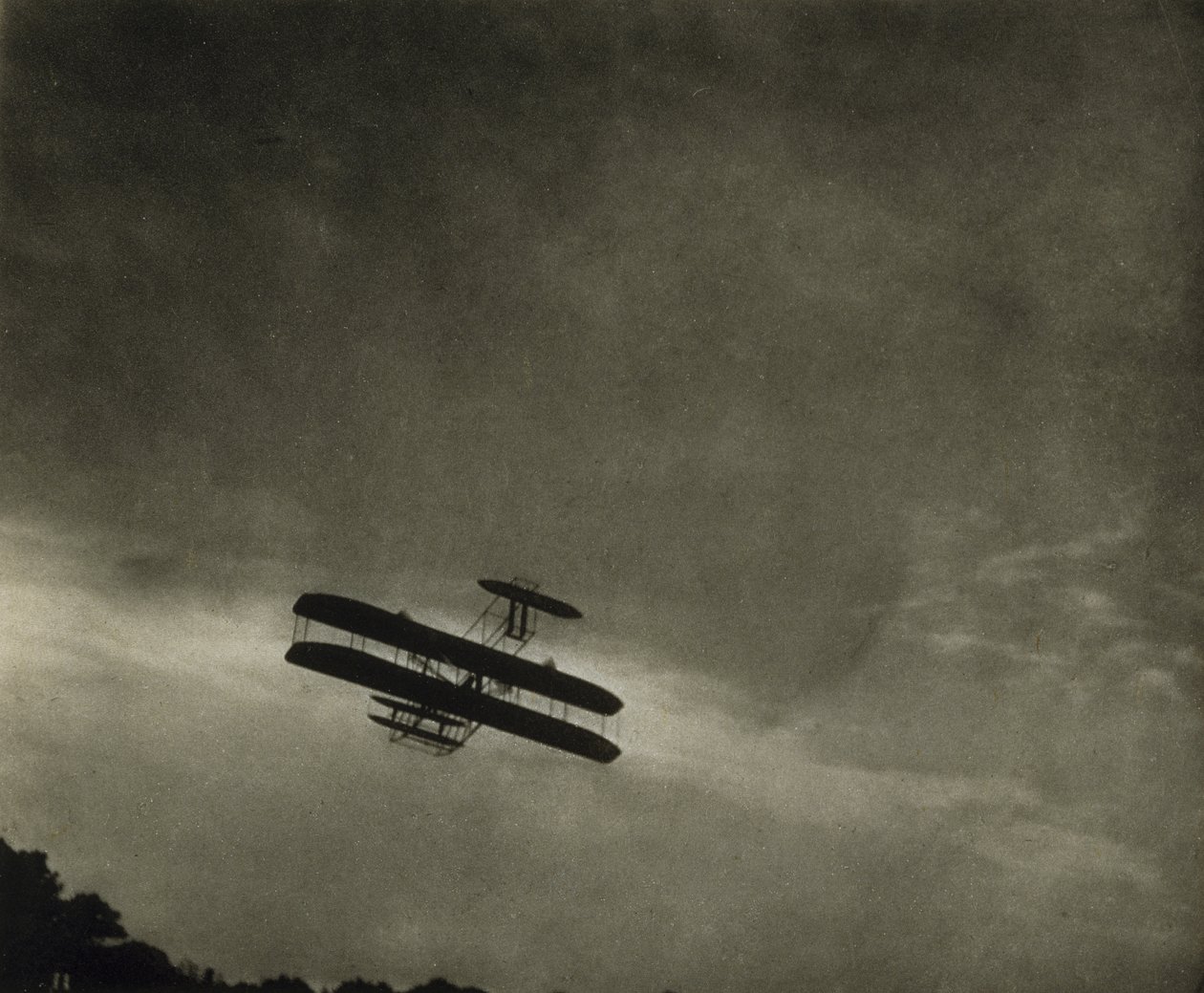 El avión, publicado en octubre de 1911 (fotograbado) de Alfred Stieglitz
