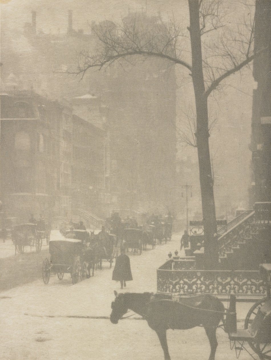 La calle, diseño para un cartel (fotograbado) de Alfred Stieglitz