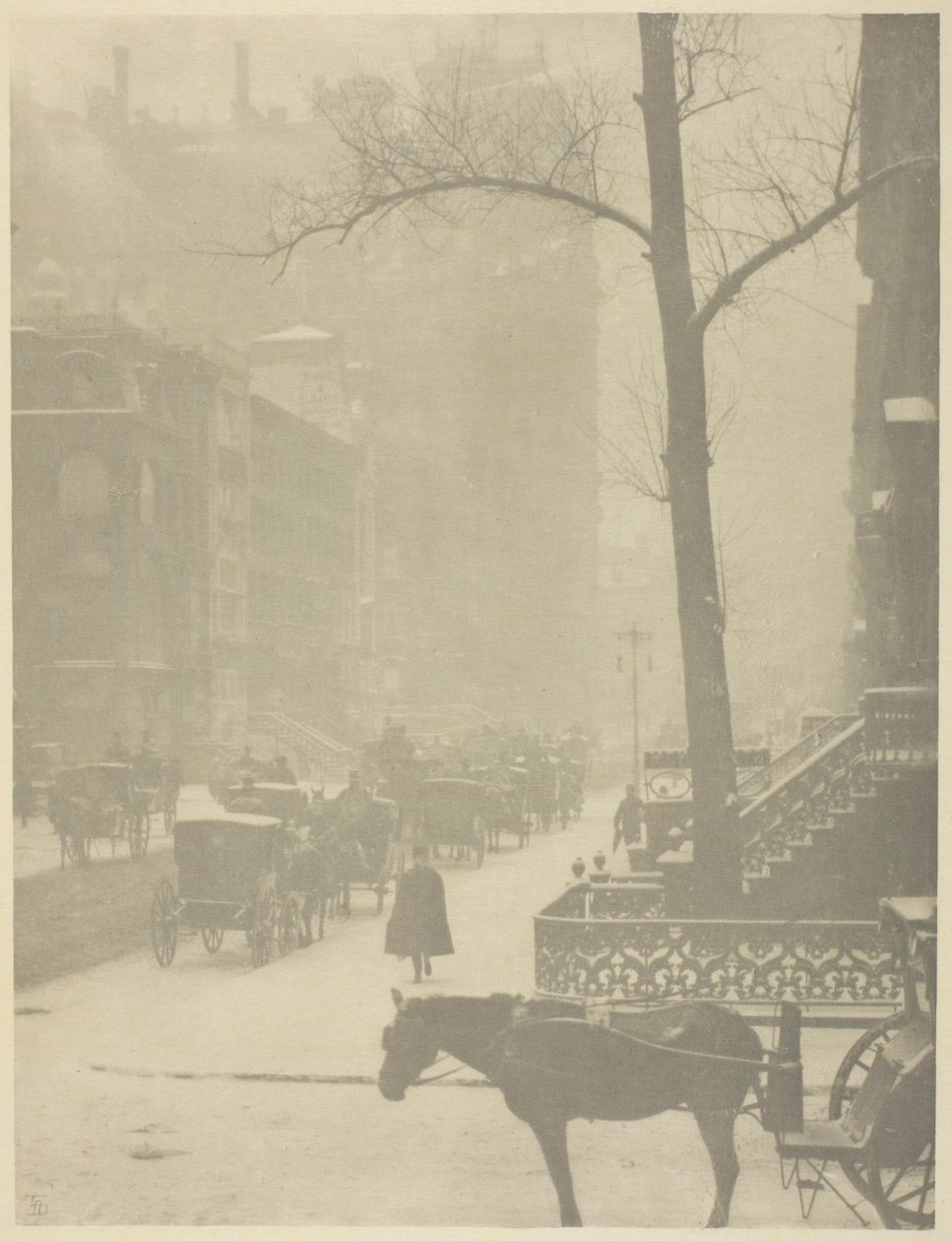 La calle, Quinta Avenida de Alfred Stieglitz