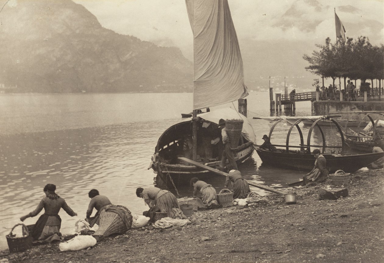 Lavadoras en el lago de Como de Alfred Stieglitz