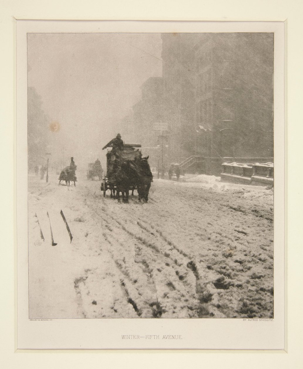 Invierno - Quinta Avenida de Alfred Stieglitz