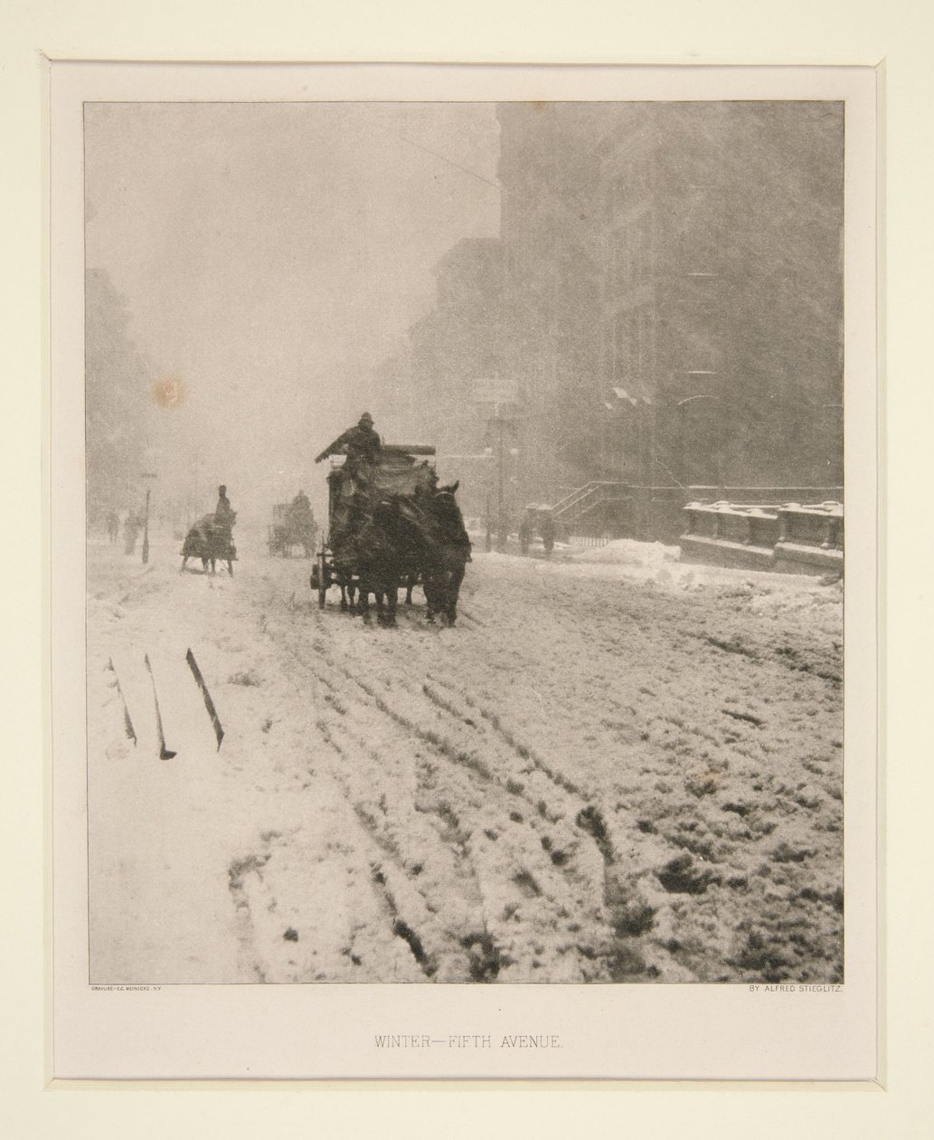 Invierno - Quinta Avenida de Alfred Stieglitz