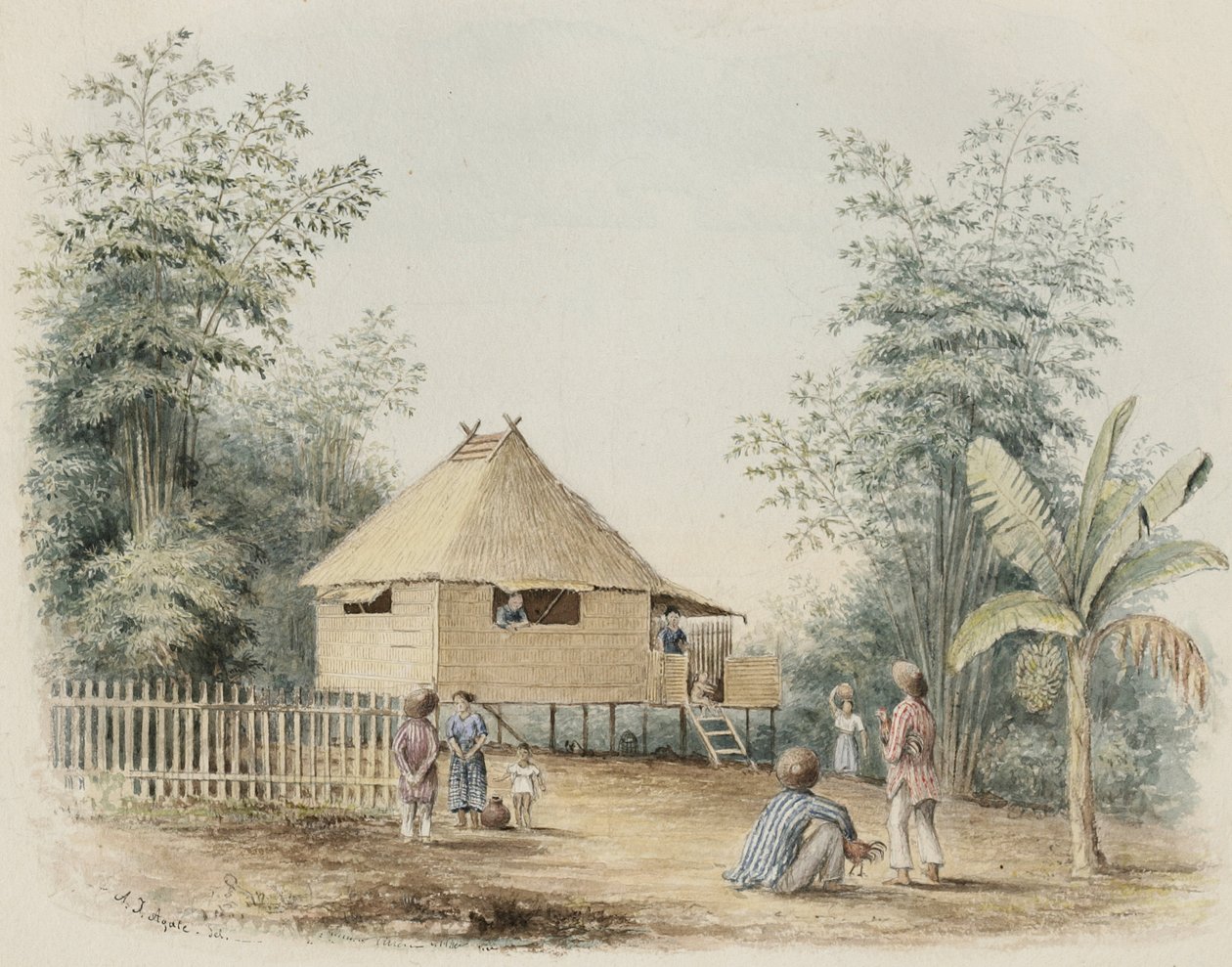 Casa Nativa Cerca de Manila de Alfred Thomas Agate
