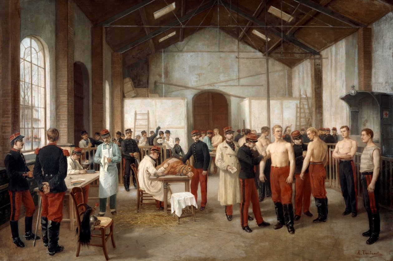 Vacunación en el Hospital Val de Grace en París de Alfred Touchemolin