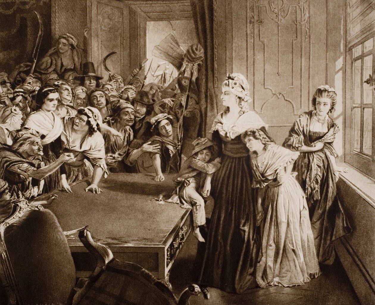 Las Tullerías, 20 de junio de 1792, ilustración de 