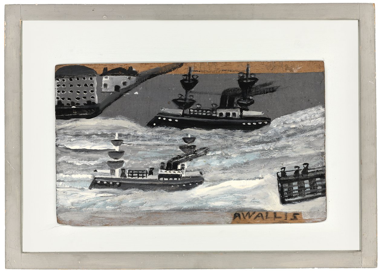 Cañoneras en tiempo de guerra (ver también 1074078) de Alfred Wallis