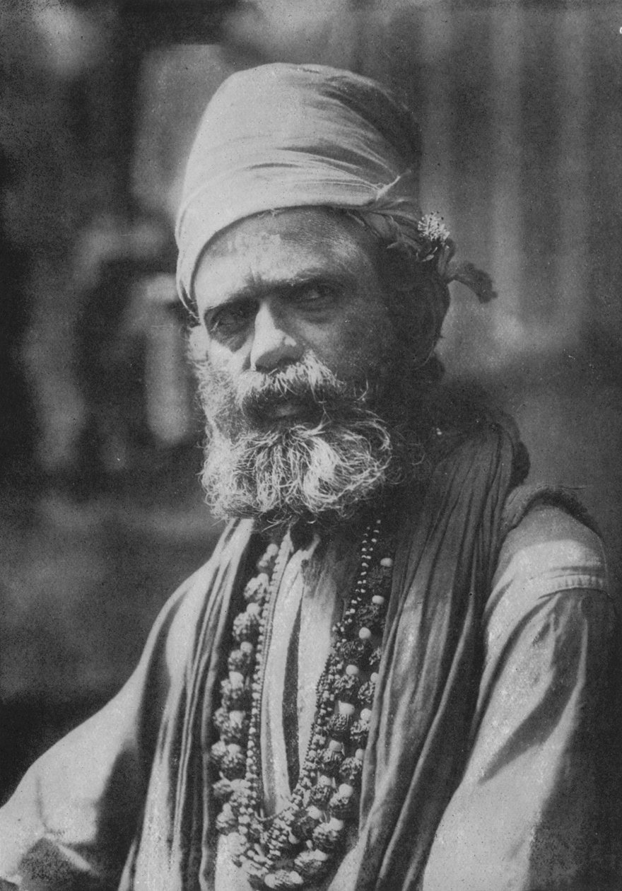 Un sanyasi hindú o asceta religioso, c1890 de Alfred William Amandus Plate