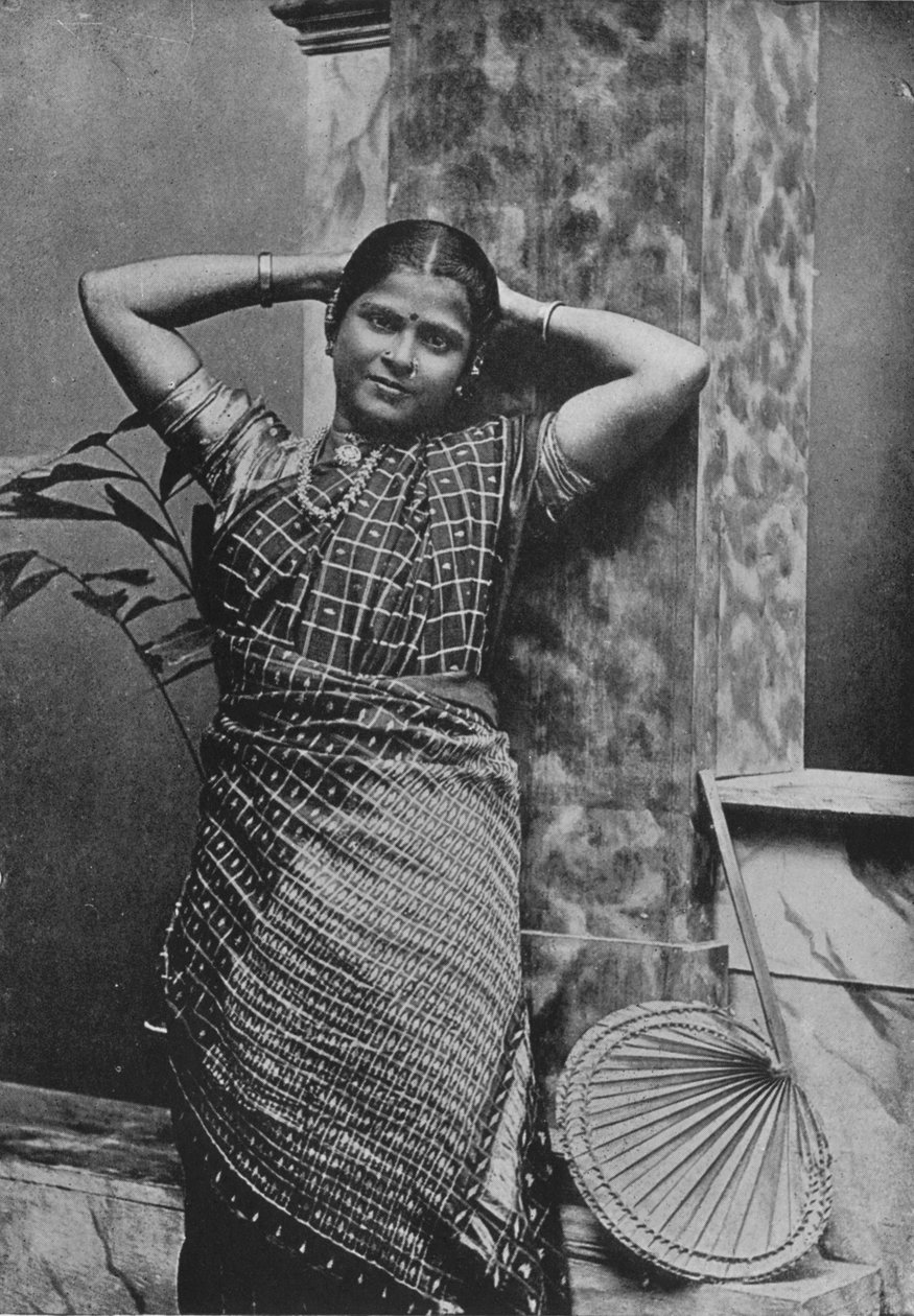 Dama Tamil de alta casta, c1890, 1910 de Alfred William Amandus Plate