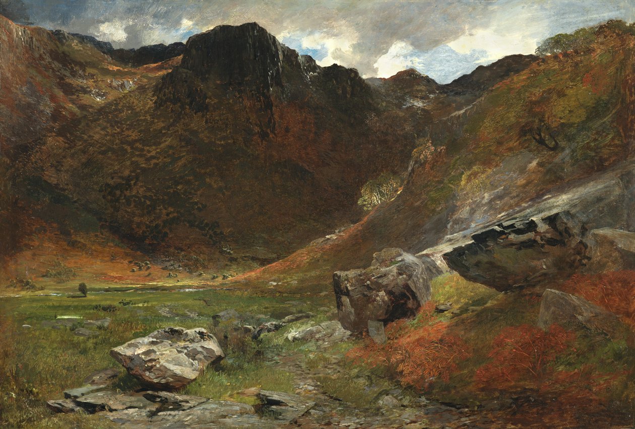 Un valle pantanoso de la naturaleza de Alfred William Hunt