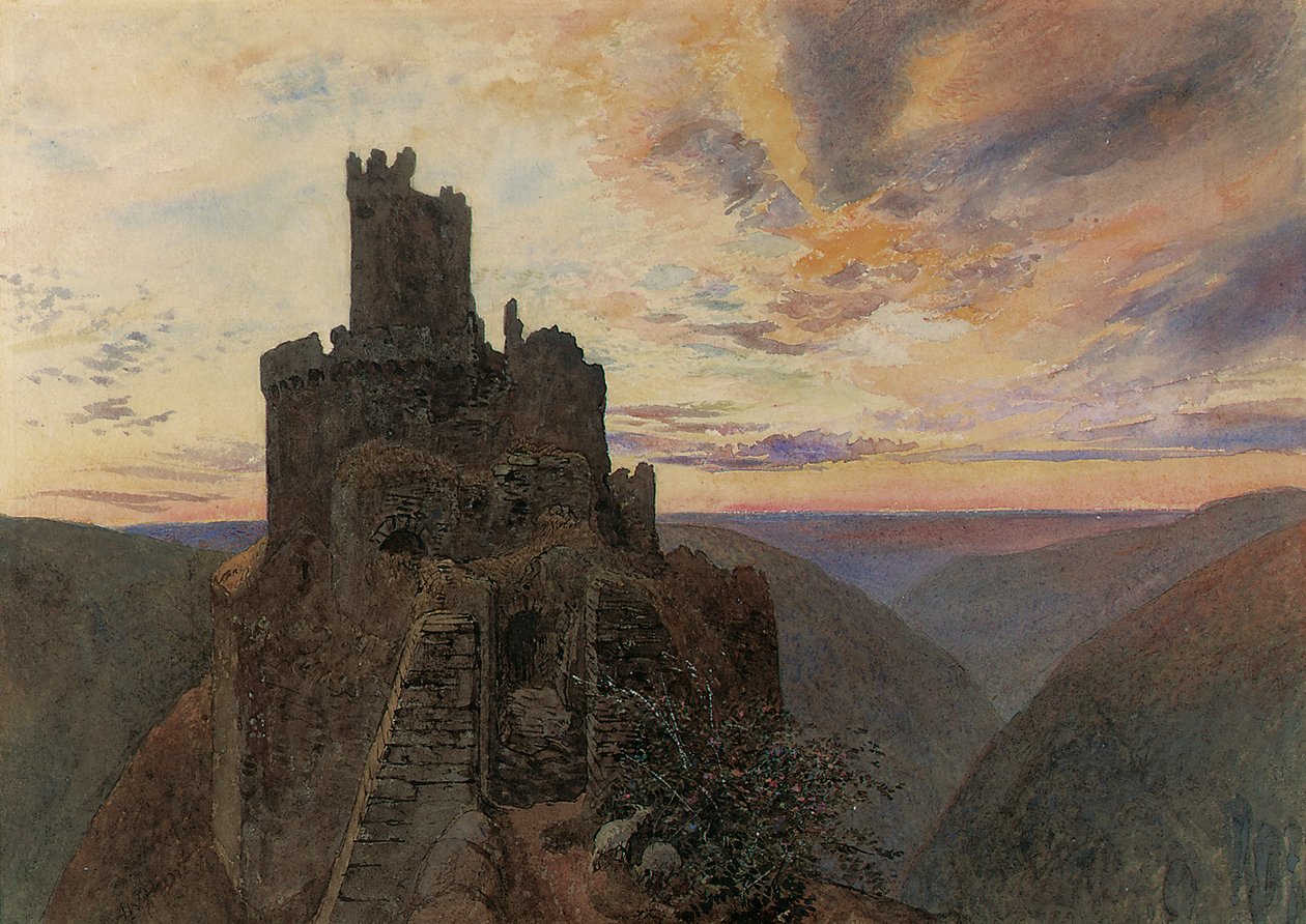 Ehrenburg en el Mosela de Alfred William Hunt