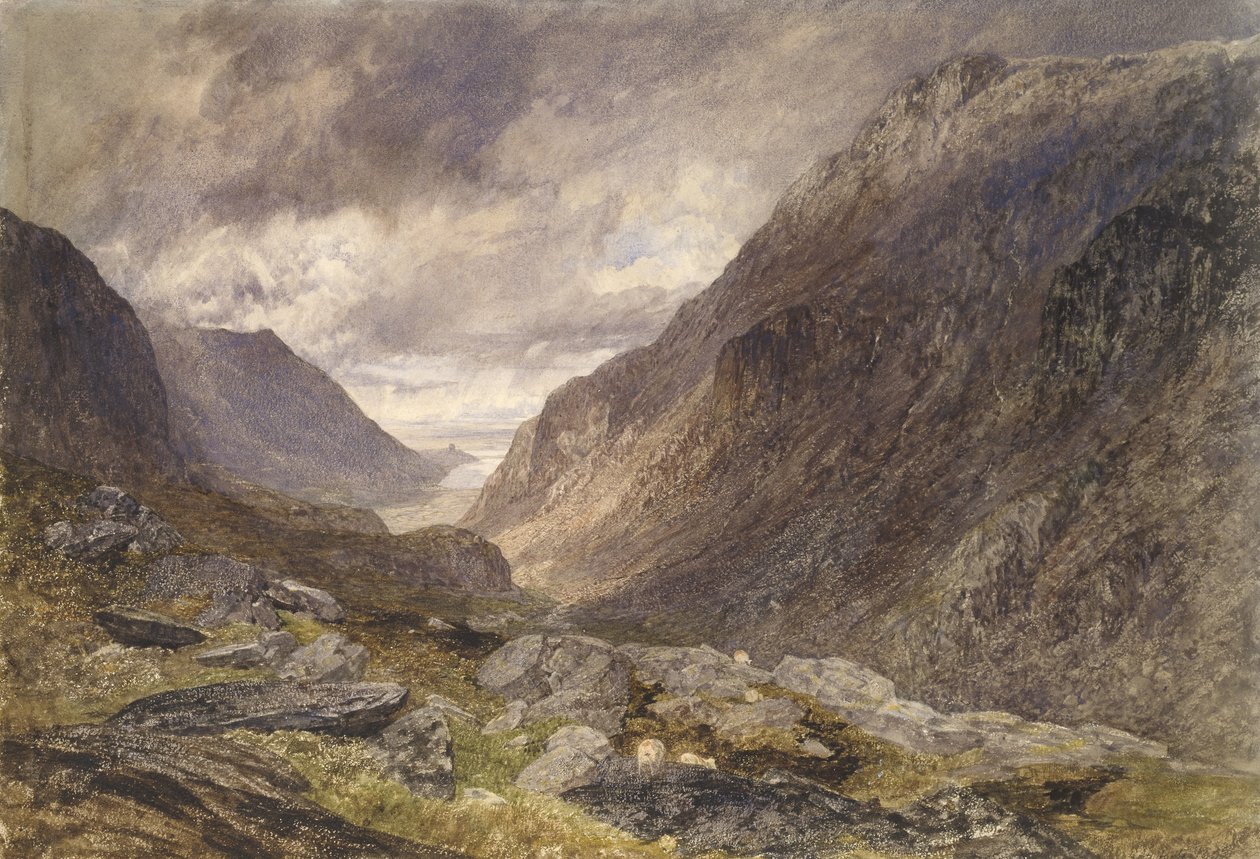 Paso de Llanberis, c.1853 de Alfred William Hunt