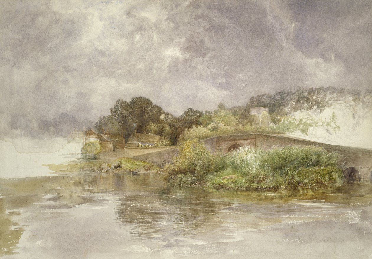 Puente de Sonning, c. 1882 de Alfred William Hunt