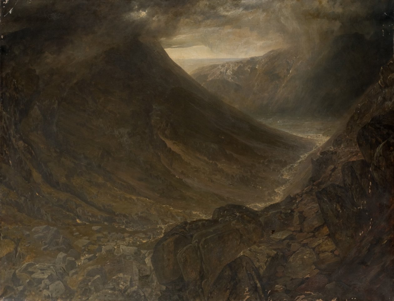 Wasdale Head desde Styhead Pass, Cumbria, c.1854 de Alfred William Hunt