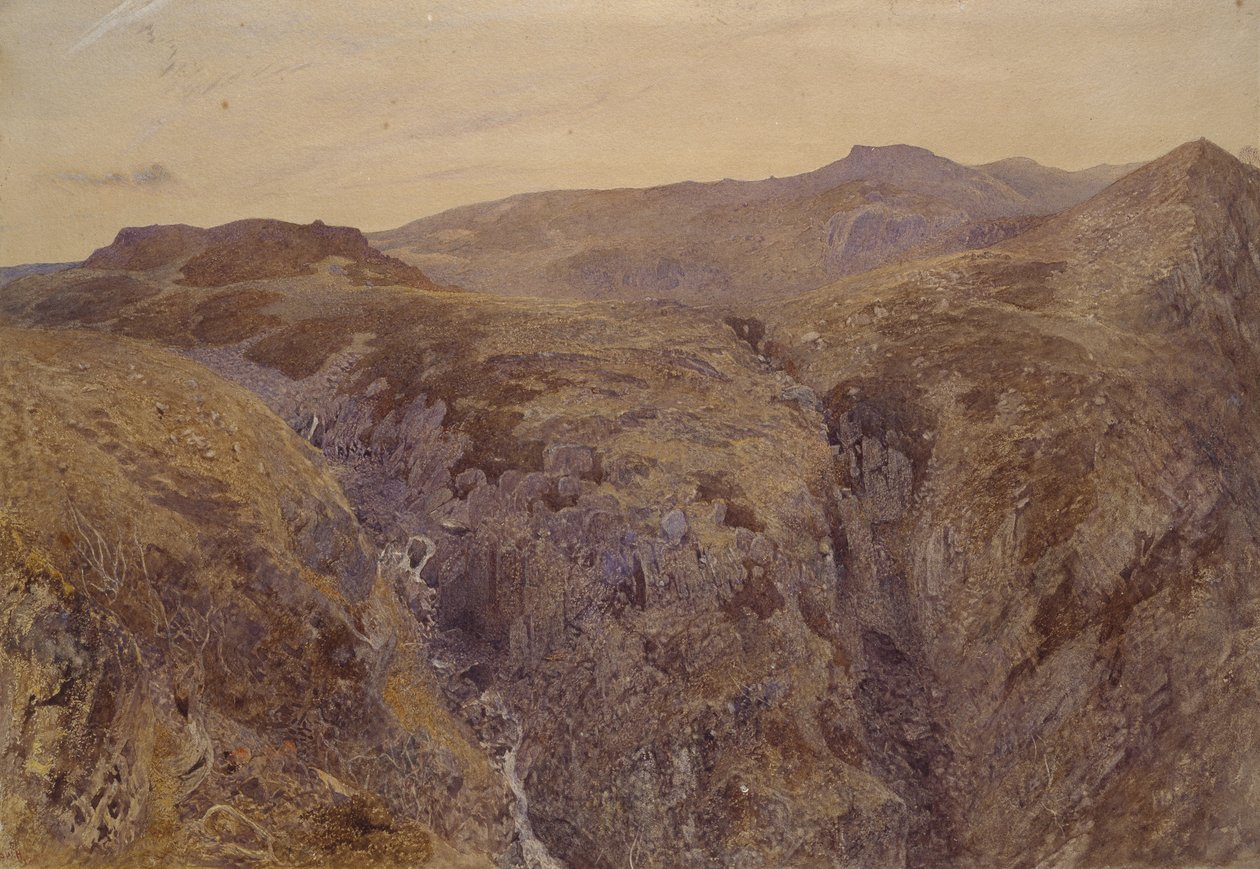 Paisaje galés, 1858 de Alfred William Hunt