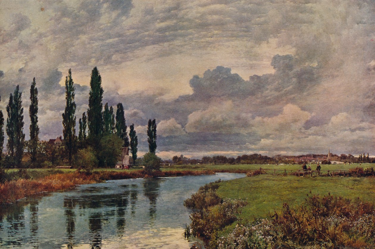 Álamos en el Valle del Támesis, siglo XIX, 1938 de Alfred William Parsons