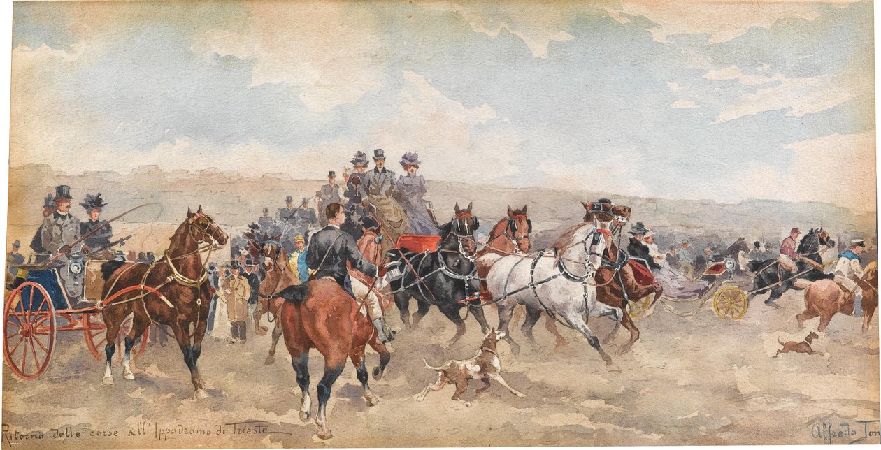 Regreso de la pista de carreras en Trieste de Alfredo Tominz