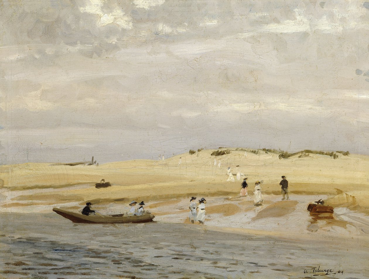 Figuras en una playa de Algernon Mayow Talmage