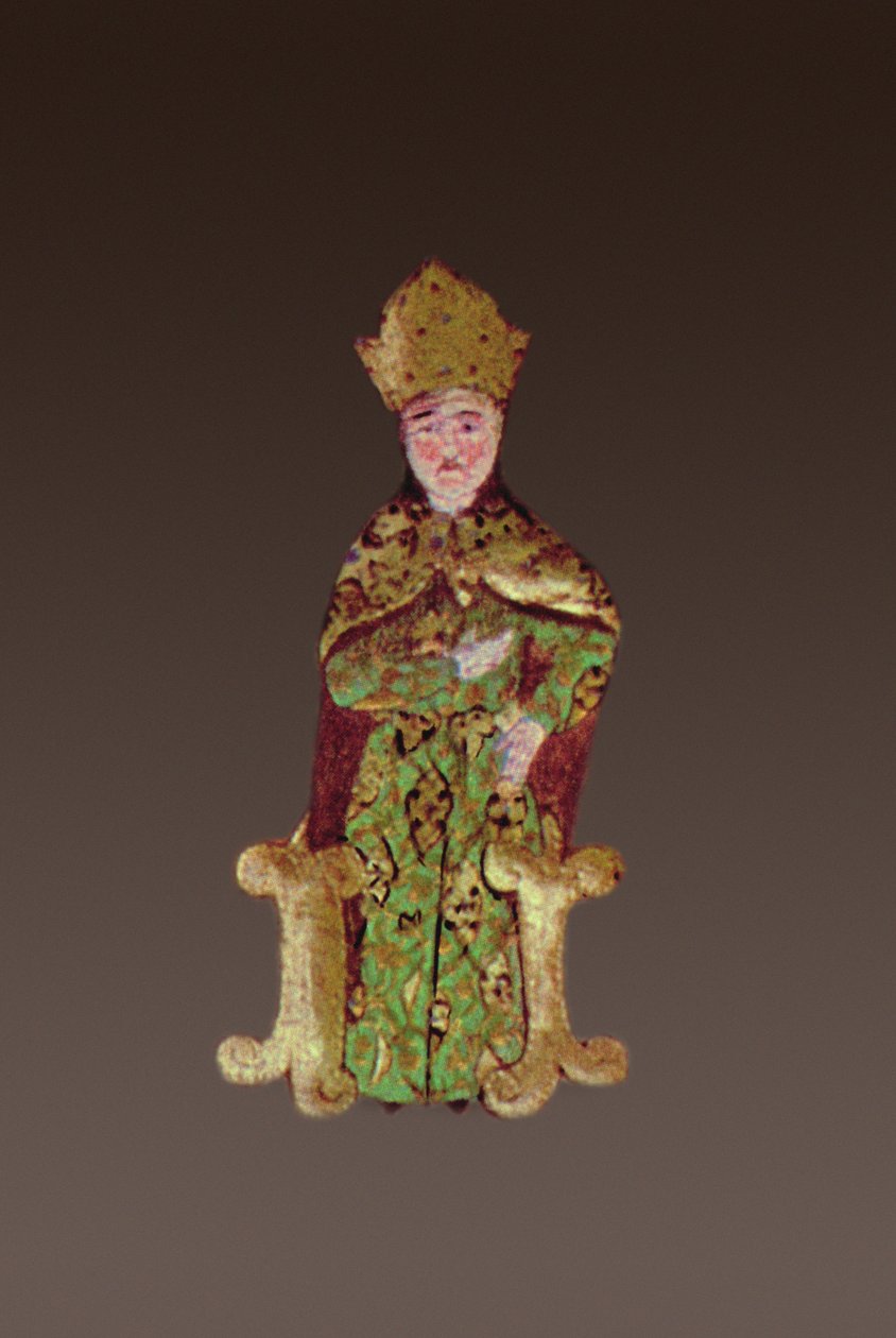 El Rey de Hungría, Lajos II en consejo antes de la batalla de Mohács en 1526 (detalle) de Ali Amir Beg