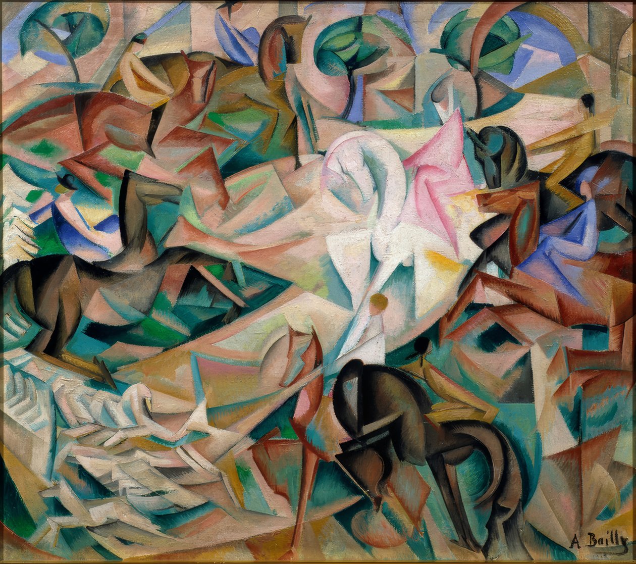 La fantasía del jinete con la dama de rosa de Alice Bailly