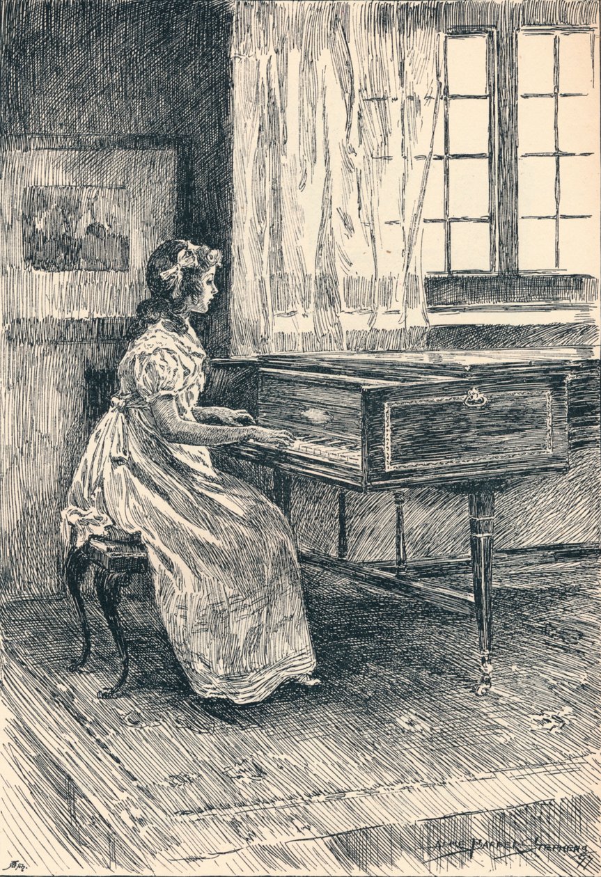 Ilustración para John Halifax, Gentleman, c. 1897 de Alice Barber Stephens