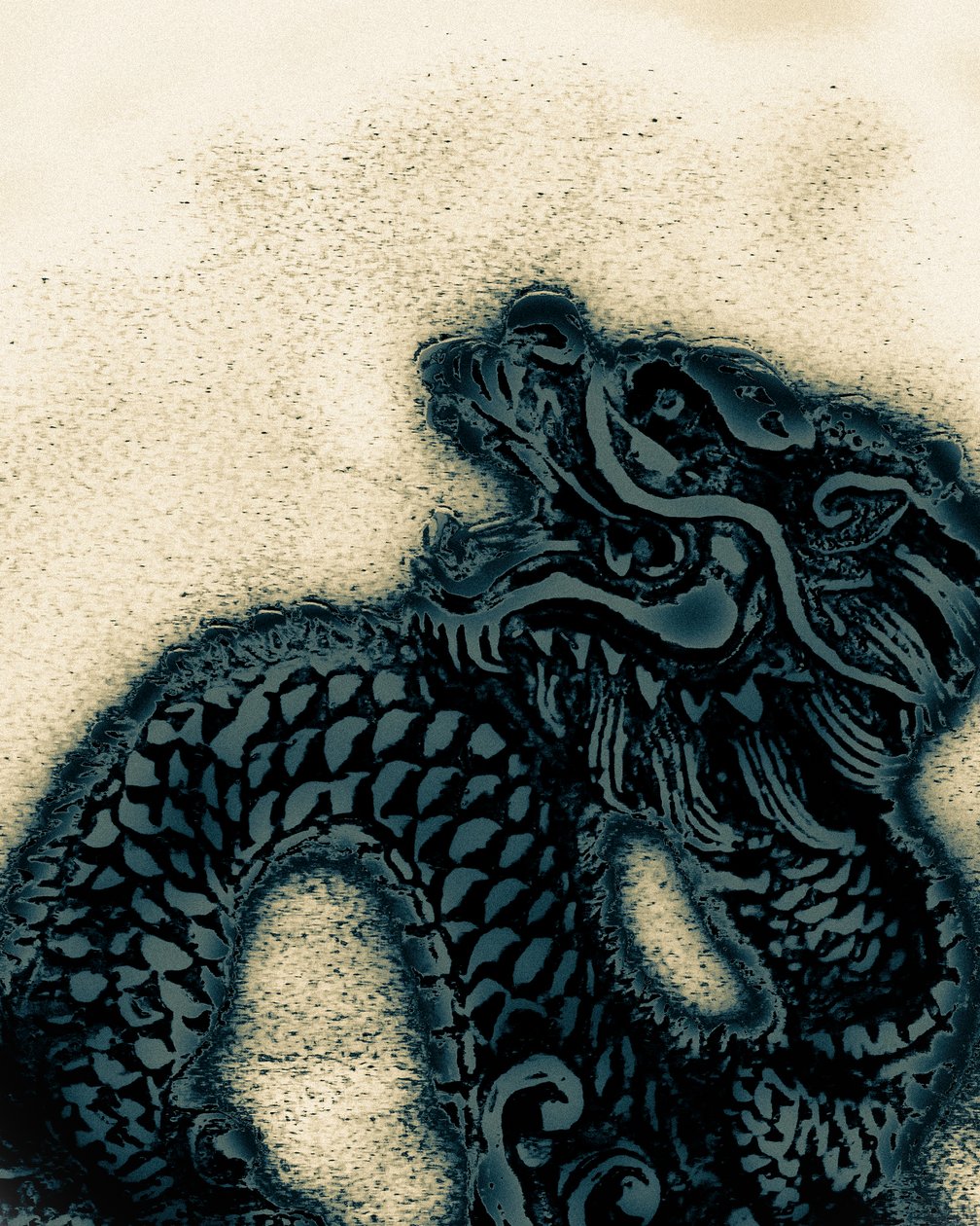 Año del Dragón, 2021 (fotografía pintada a mano) de Alice Gur-Arie