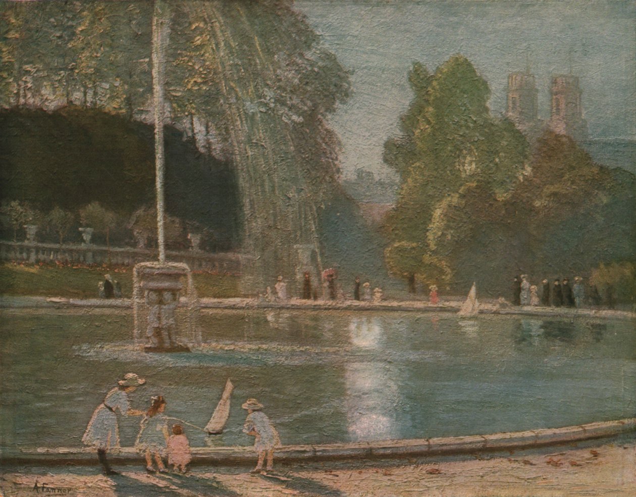 La Fontaine, finales del siglo XIX-principios del siglo XX, c1930 de Alice Maud Fanner