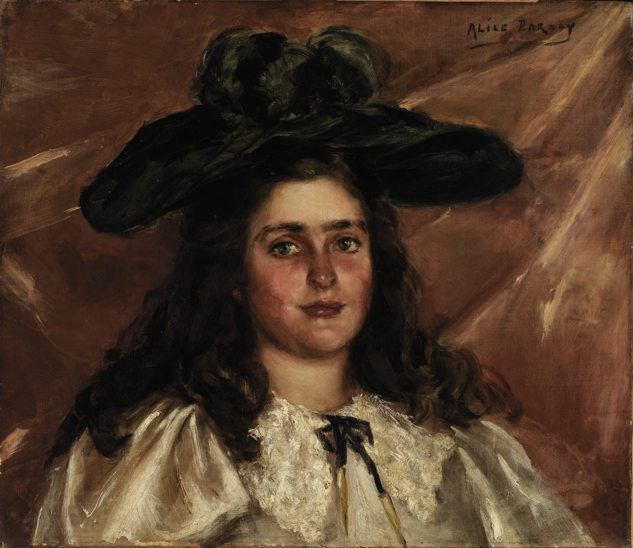 Laura Alicia con sombrero grande de Alice Pike Barney