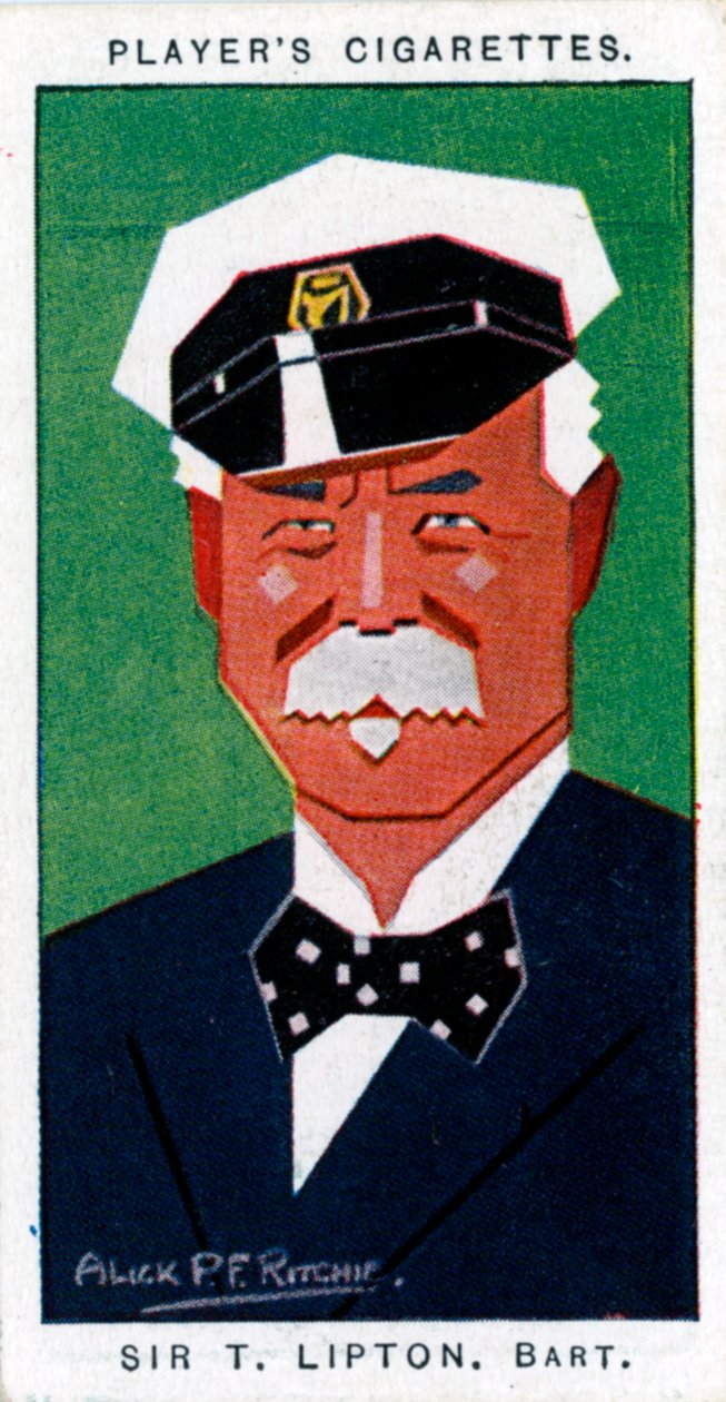 Sir Thomas Johnstone Lipton, 1er Baronet, tendero y navegante británico, 1926 de Alick P. F. Ritchie