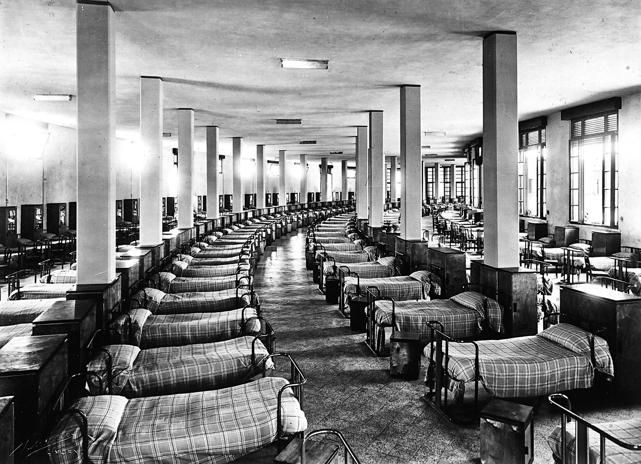 Villa Rosa Maltoni Mussolini: el dormitorio de Fratelli Alinari