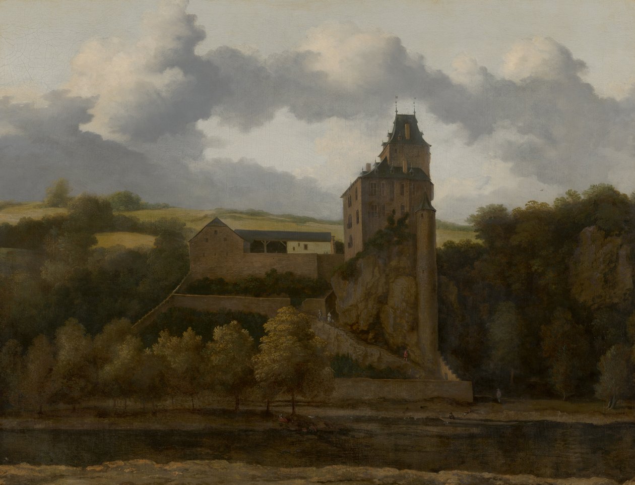Vista del castillo Montjardin de Allaert van Everdingen