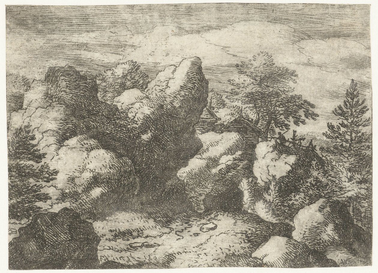 Paisaje rocoso
Las rocas puntiagudas de Allaert van Everdingen