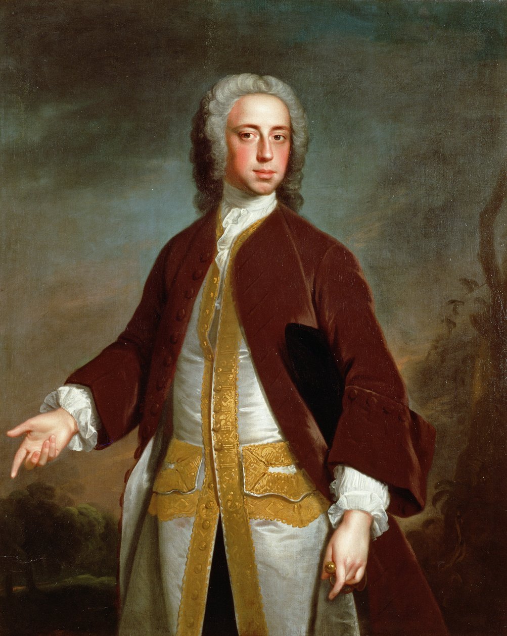 Retrato de Lord Sherard Manners, sexto hijo del Duque de Rutland, antes de 1742 de Allan Ramsay