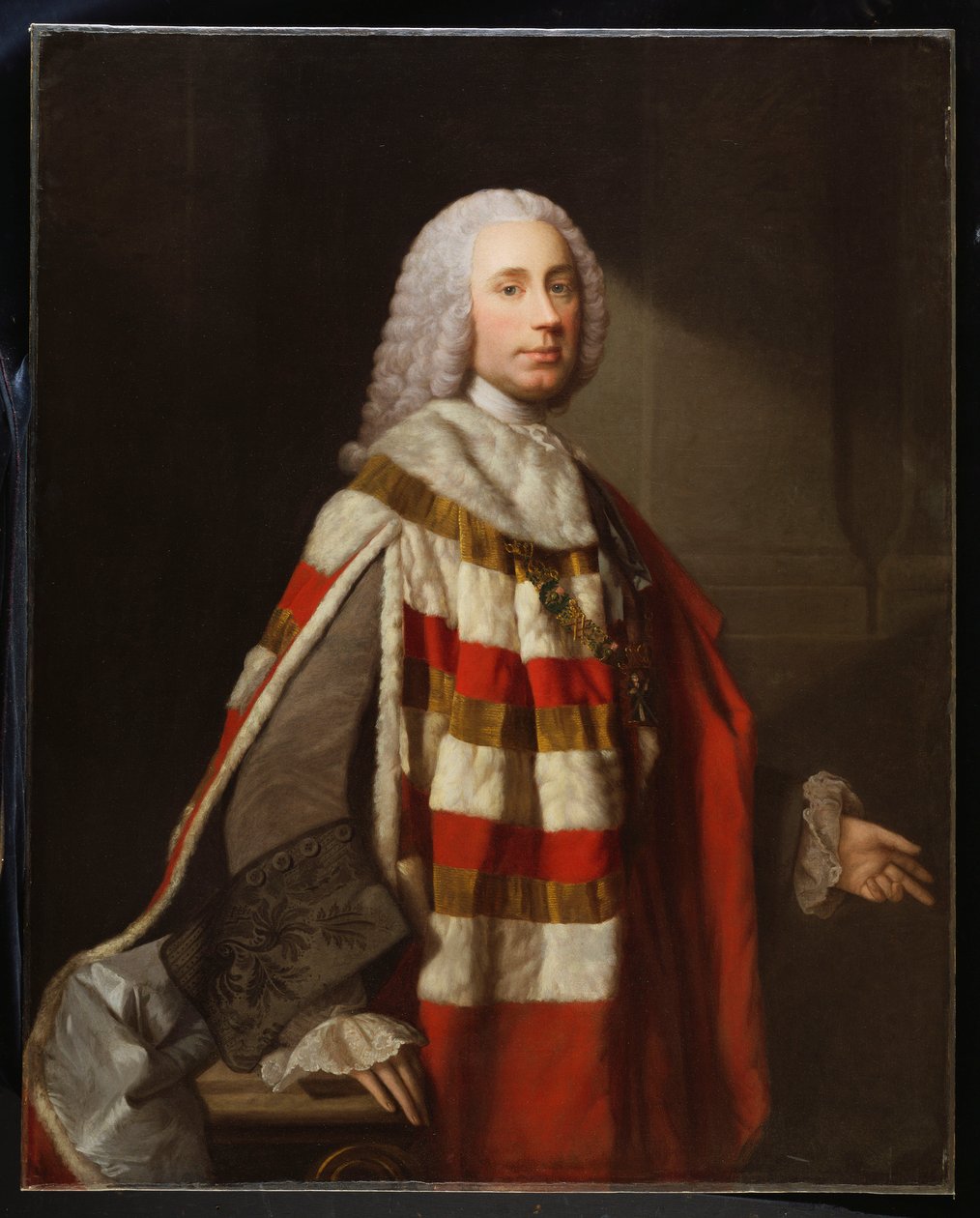Retrato de un noble, se cree que es James, 8º Conde de Moray de Allan Ramsay