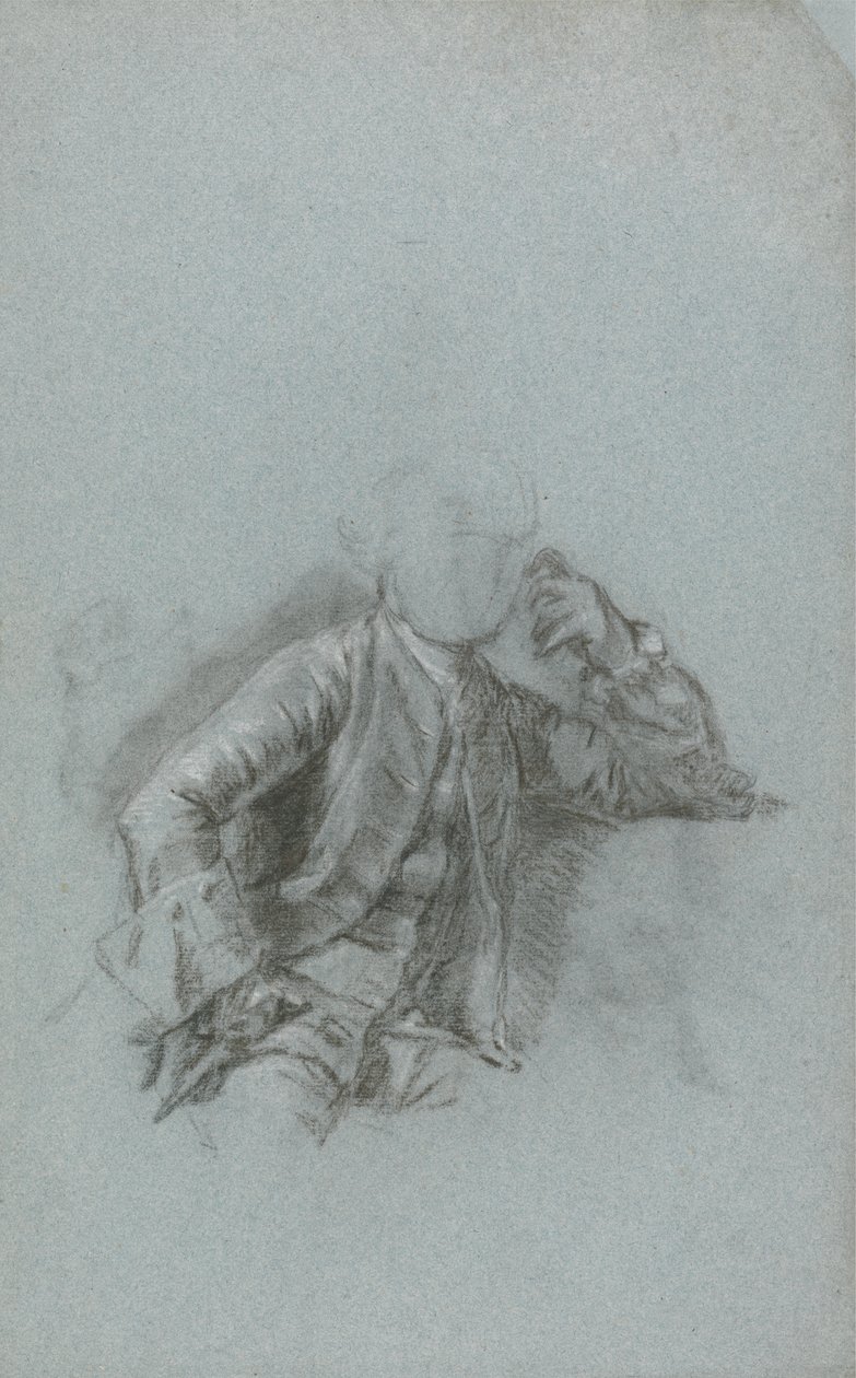 Estudio para un retrato de un caballero sentado de Allan Ramsay