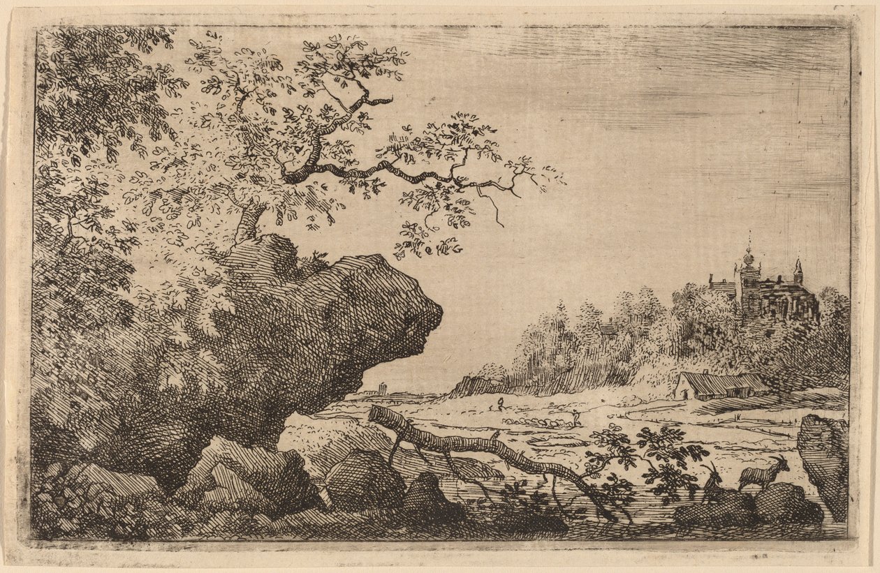 Rama en el agua de Allart van Everdingen