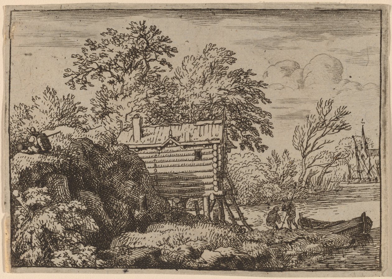 Cabaña de pescador de Allart van Everdingen
