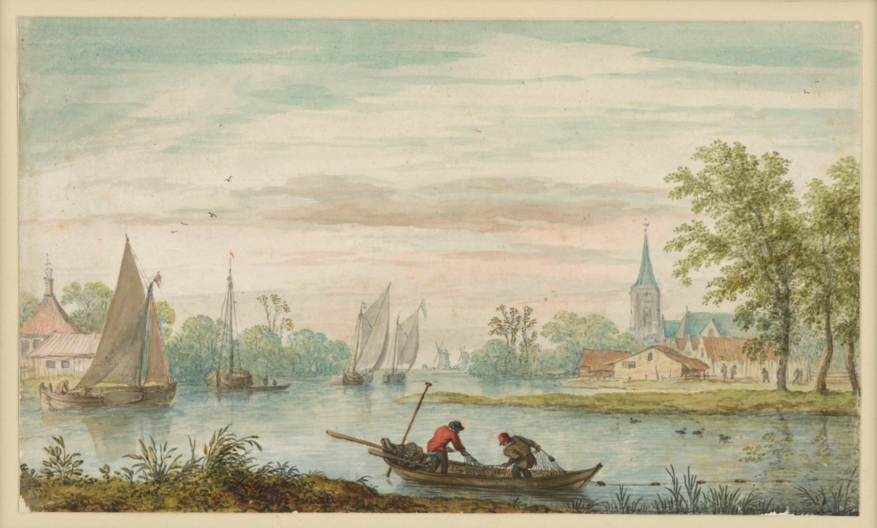 Paisaje fluvial de Allart van Everdingen