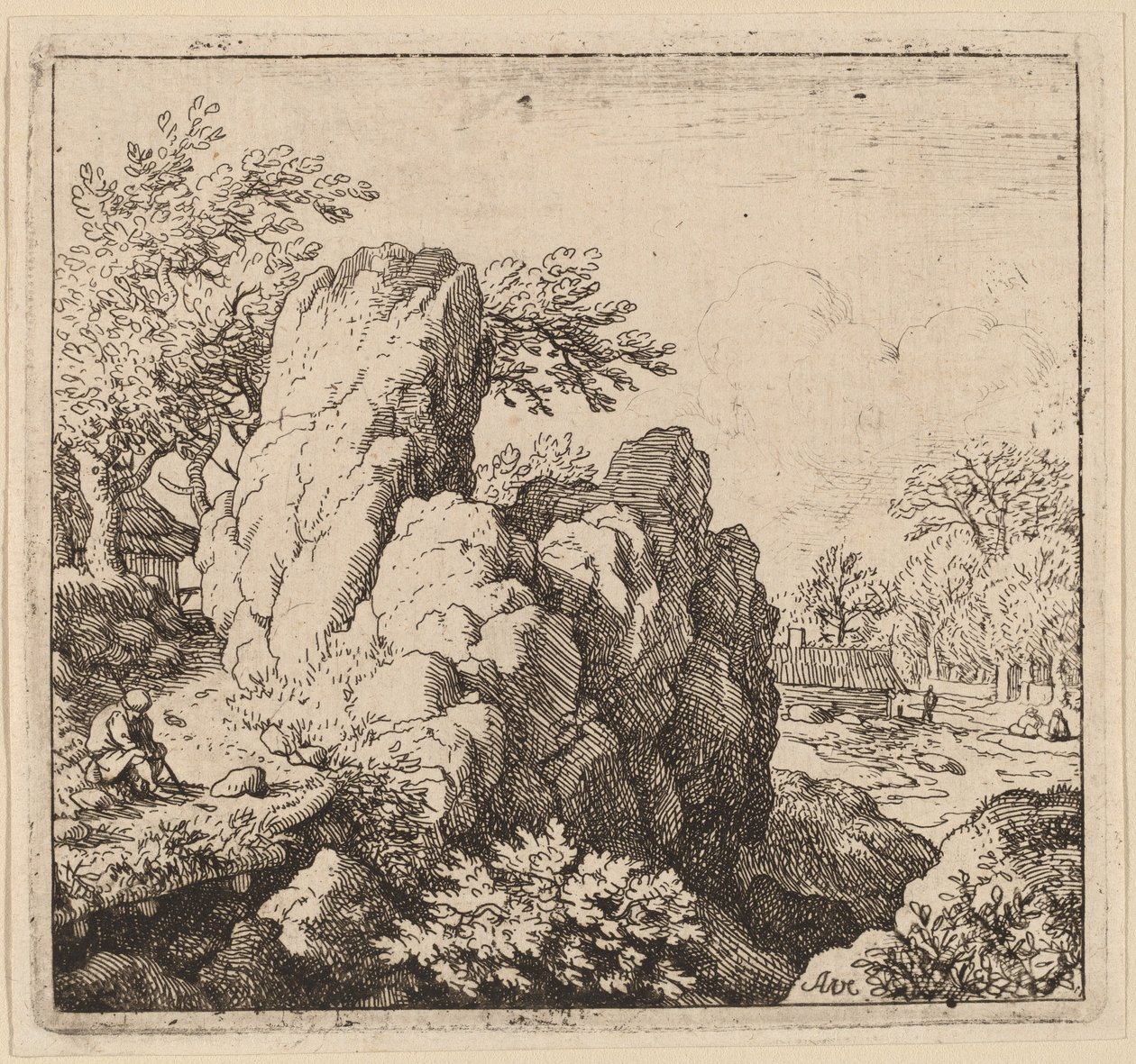 Gran Roca, probablemente c. 1645-1656 de Allart van Everdingen