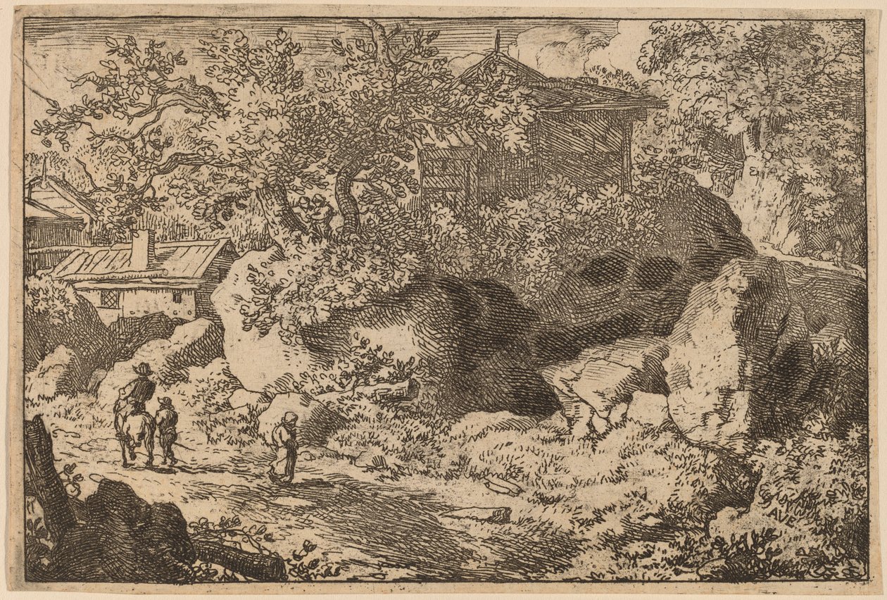 Campesino a caballo, probablemente c. 1645-1656 de Allart van Everdingen