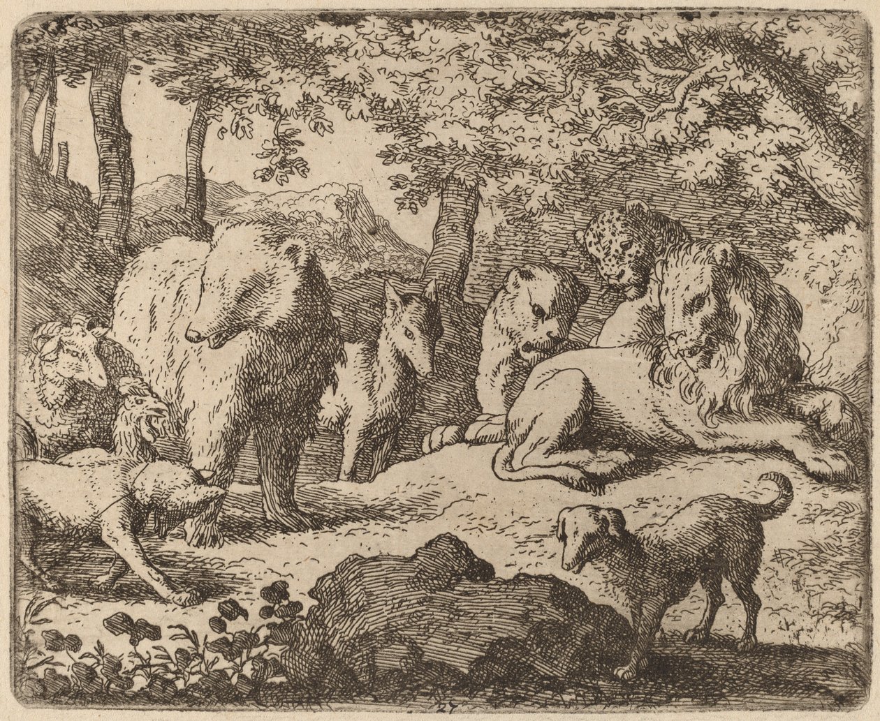 Reynard es liberado para contar su historia, probablemente c. 1645-1656 de Allart van Everdingen