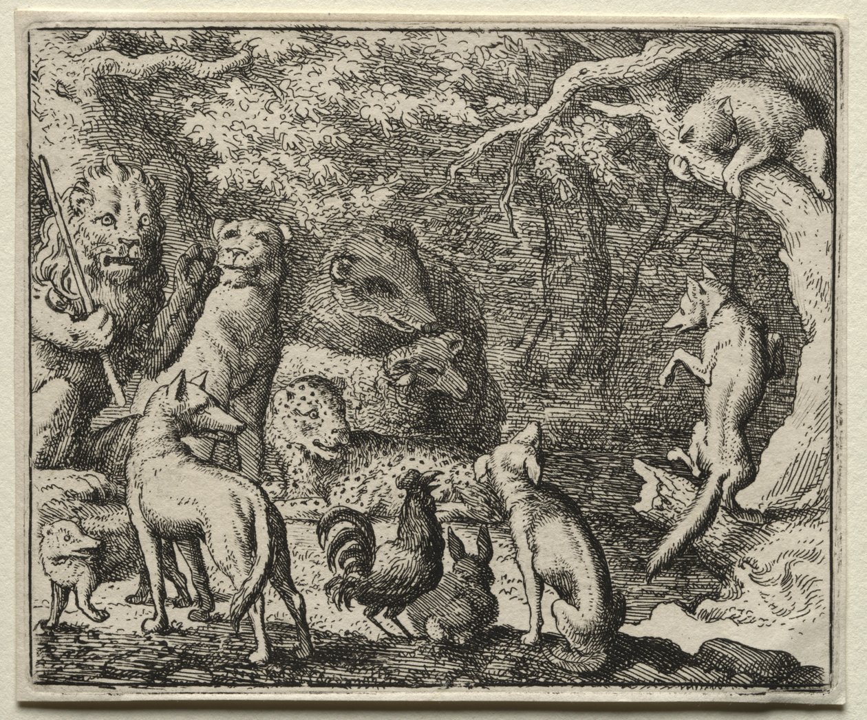 Reynard the Fox:  Reynard Asks Permission to Confess de Allart van Everdingen