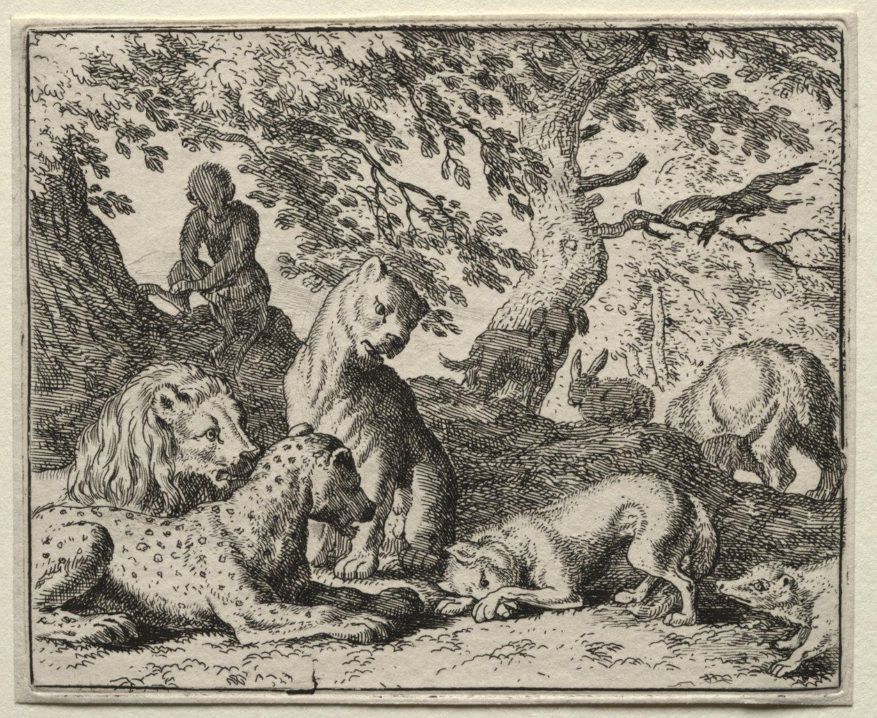 Reynard the Fox:  Reynard Describes a False Plot Against the Lion de Allart van Everdingen