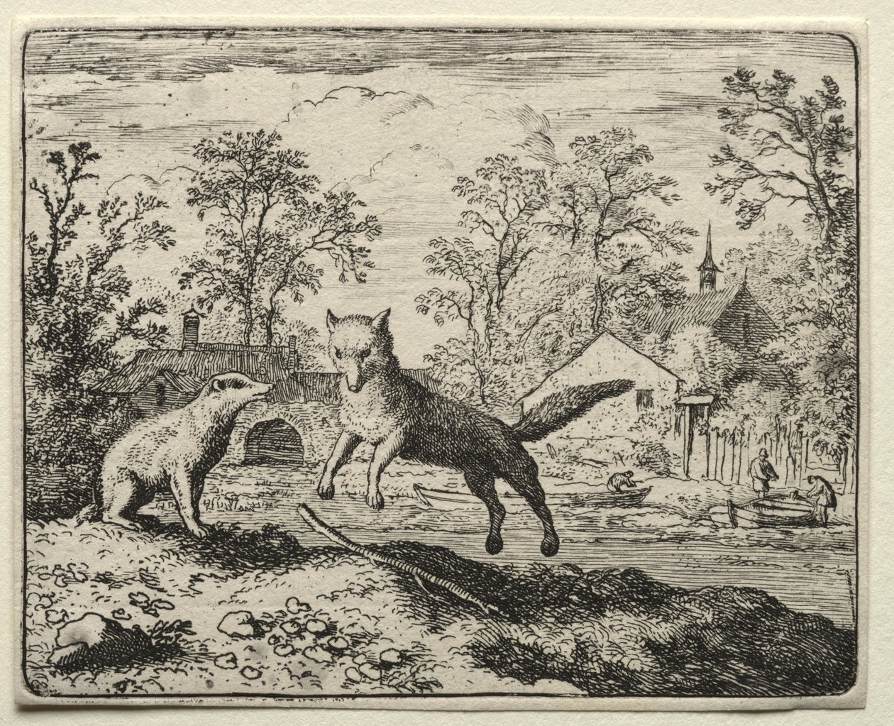 Reynard el Zorro: Reynard haciendo penitencia de Allart van Everdingen